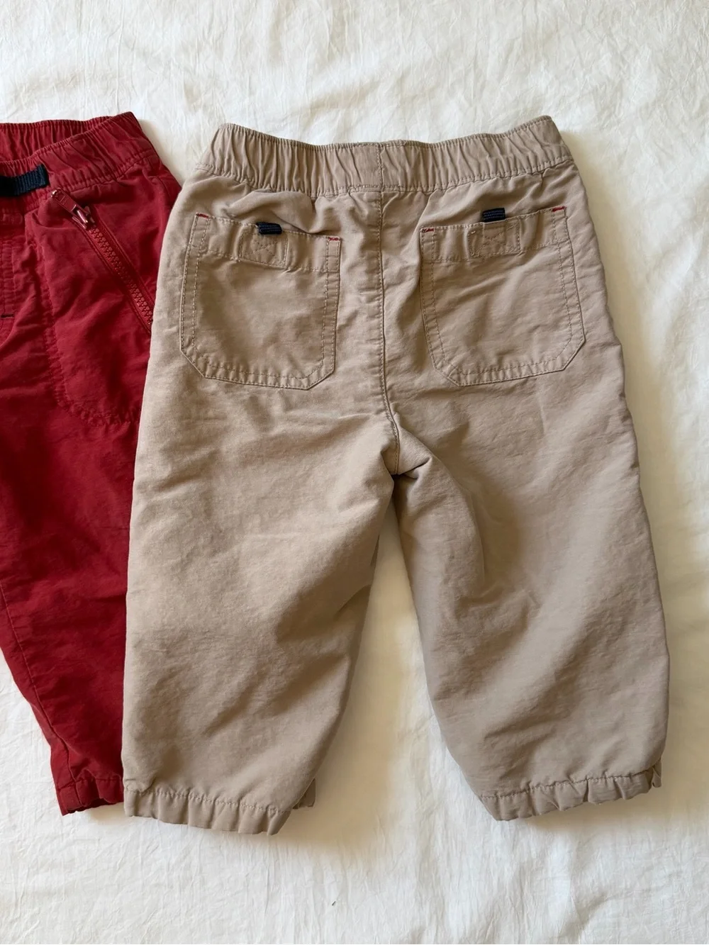Vintage Y2K Gymboree 2006 Lined Cargo Pants 2-Pair Lot 12-18M